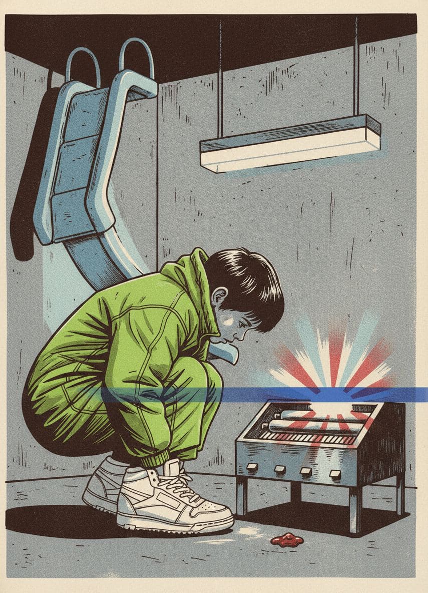 The Scuff Mark Obsession — print by Yuko Shimizu-Tachibana — MODULAR · 13 × 18 cm limited edition of 10