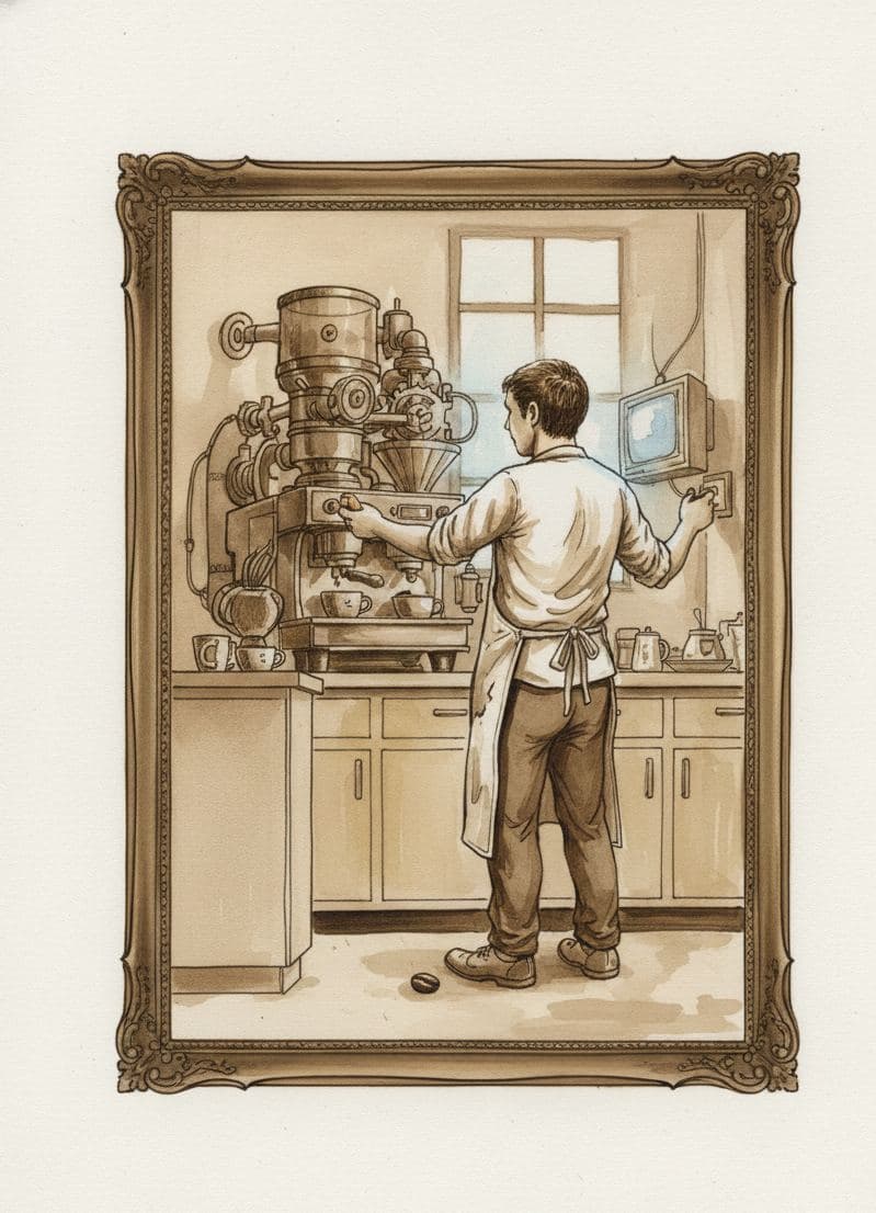 The Shift Finally Ends — painting by Wenfeng Lu — MODULAR · a one-of-a-kind original