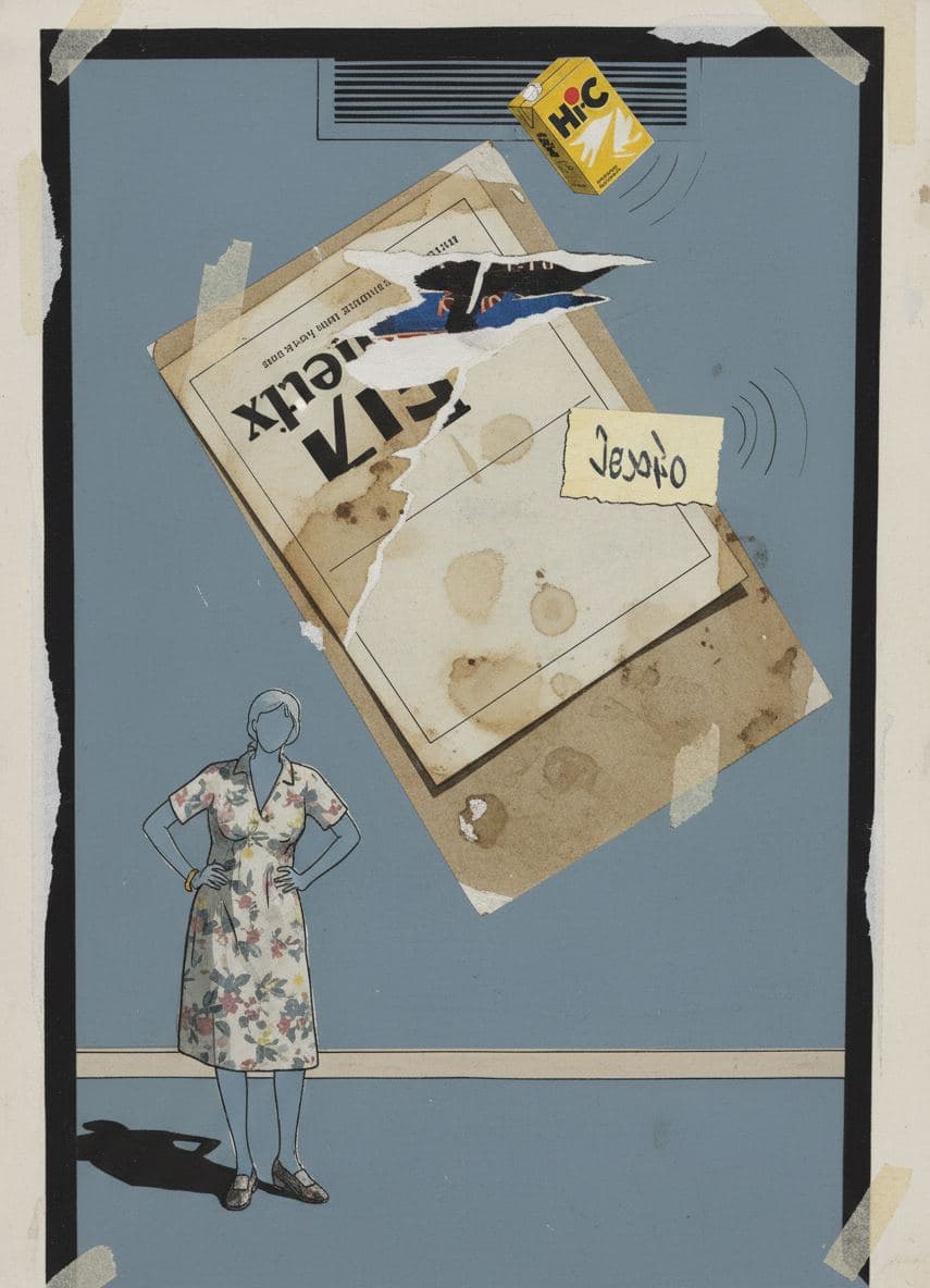 The Shivering Hi-C Box — collage by Irmela Bechmann — MODULAR · a one-of-a-kind original