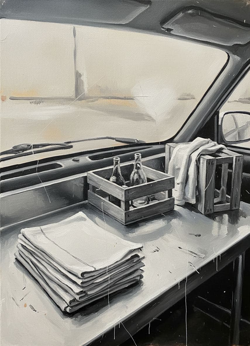 The Smudged Polanco Morning — abstract work by Saskia Vandenberg — MODULAR · a one-of-a-kind original