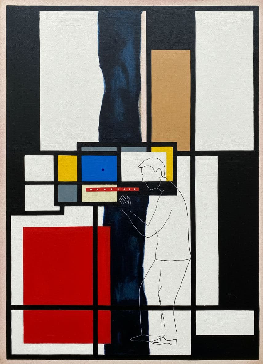 The Unflinching Watch — abstract work by Viktor Eklund — MODULAR · a one-of-a-kind original