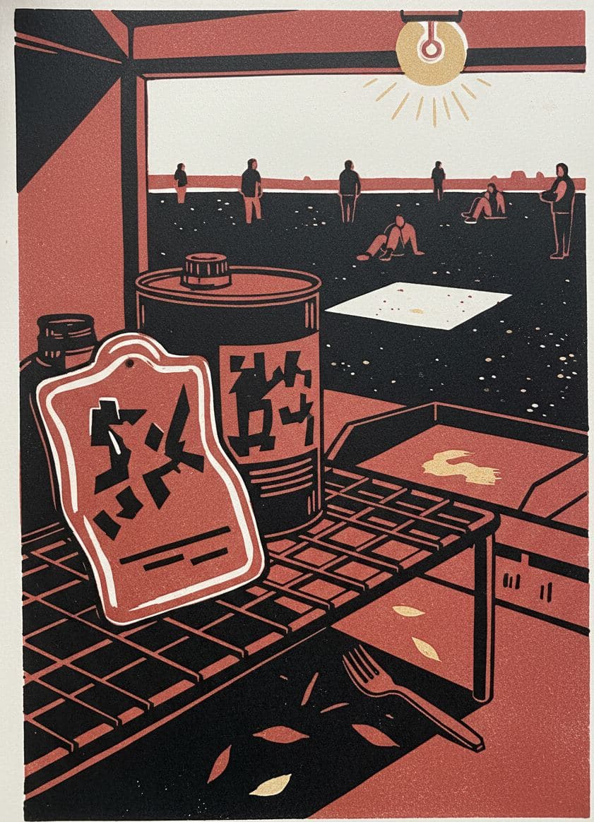 The Warped Star Vendor — print by Yuko Shimizu-Tachibana — MODULAR · a one-of-a-kind original