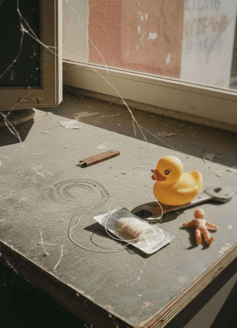 The Yellow Duck Ascends — photograph by Inés Corral — MODULAR · 13 × 18 cm limited edition of 10