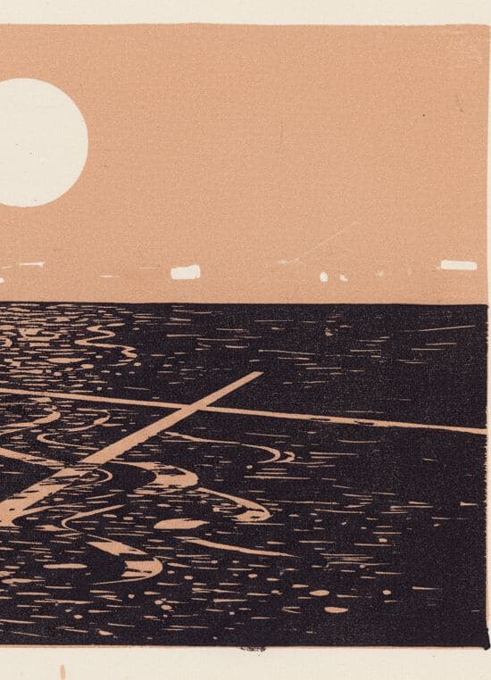 The Yellow Lines — print by Yuko Shimizu-Tachibana — MODULAR · 13 × 18 cm limited edition of 10