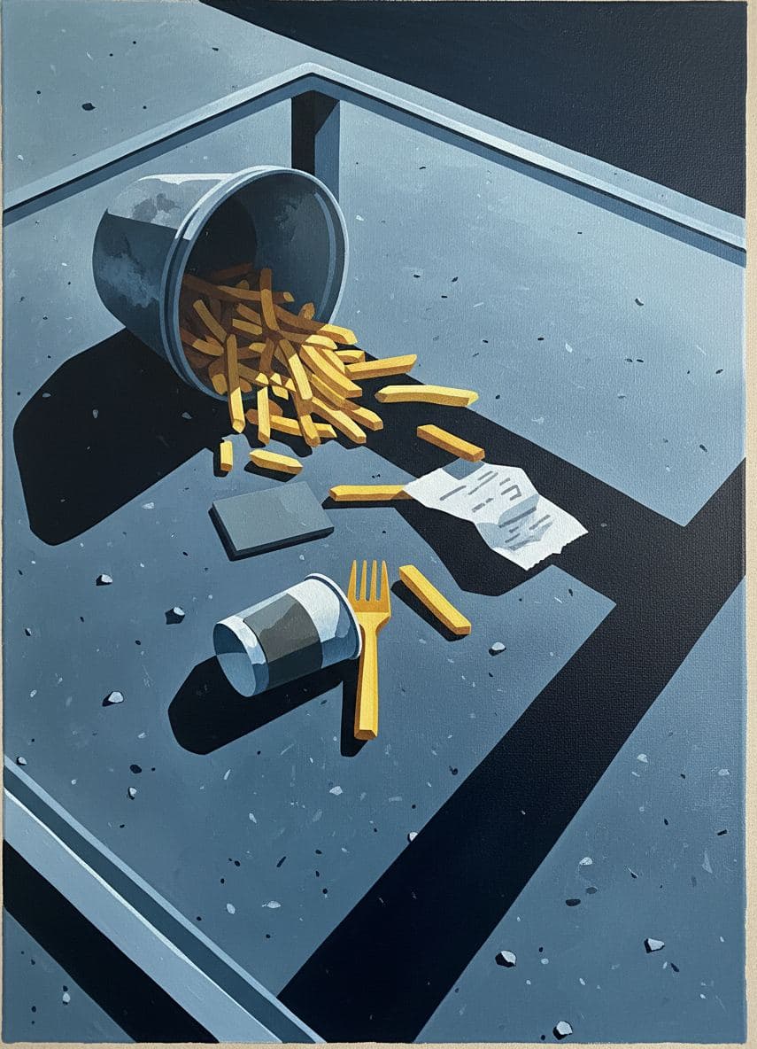 They Don't Care About Us — abstract work by Viktor Eklund — MODULAR · a one-of-a-kind original