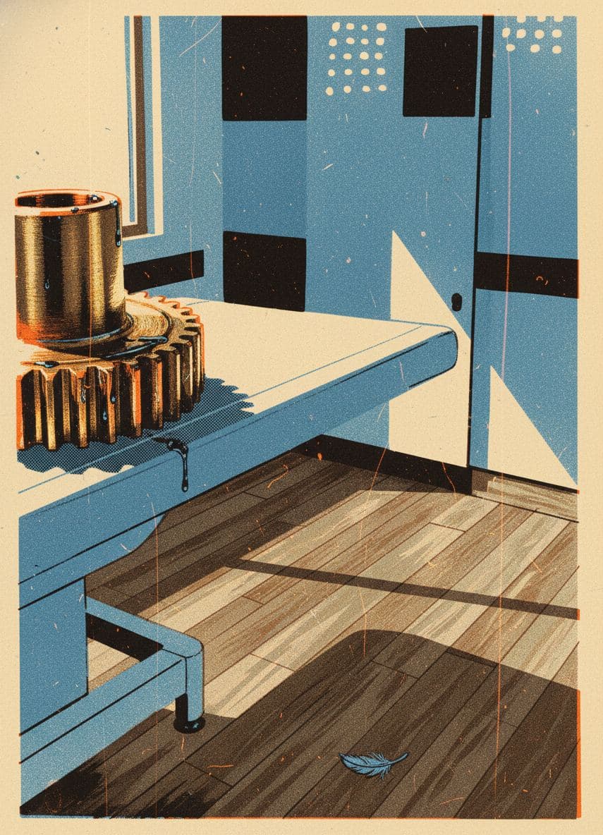 They Said It Was New — print by Hilda Prosser — MODULAR · a one-of-a-kind original