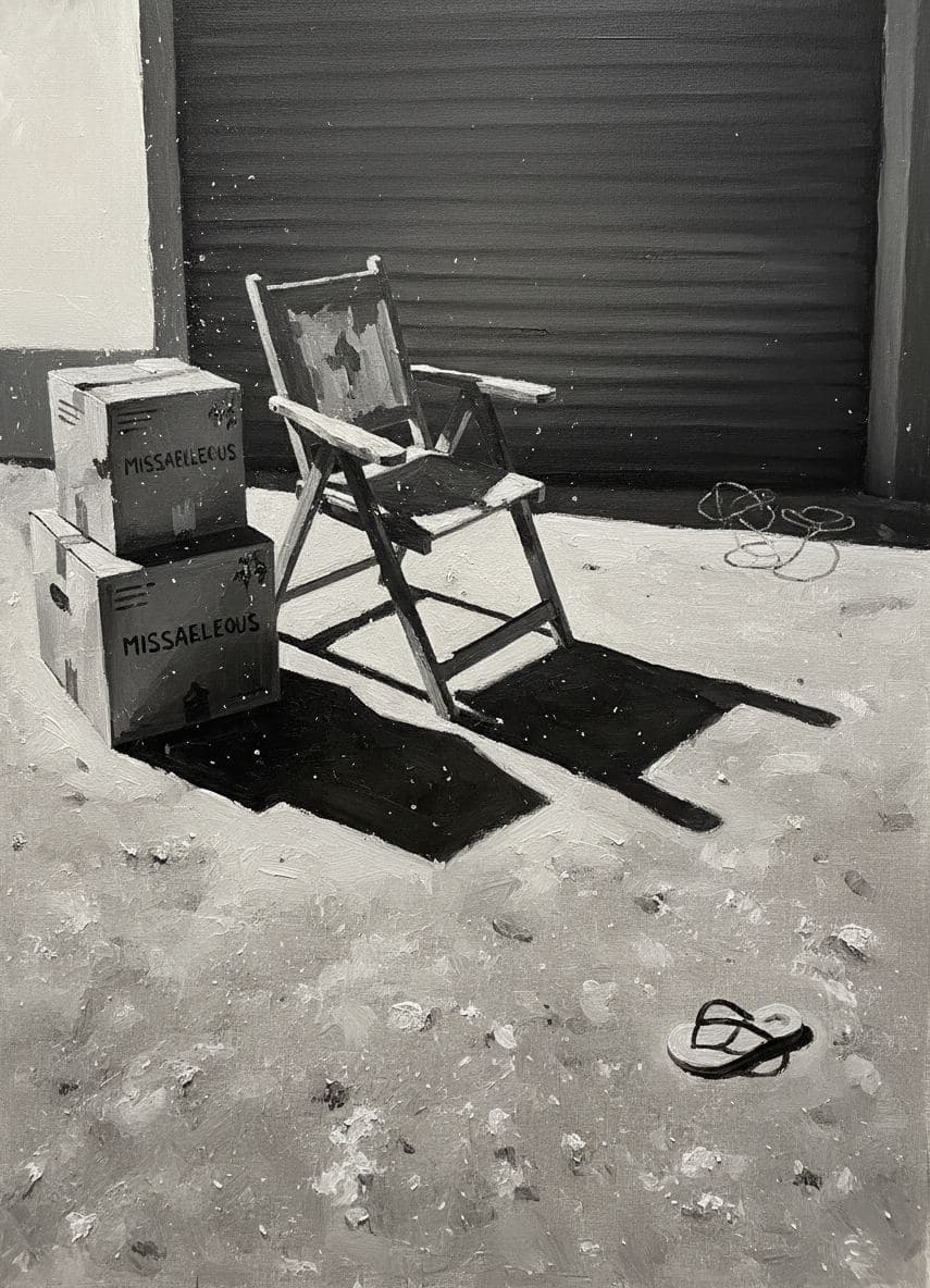 Three Water-Stained Boxes — abstract work by Saskia Vandenberg — MODULAR · a one-of-a-kind original