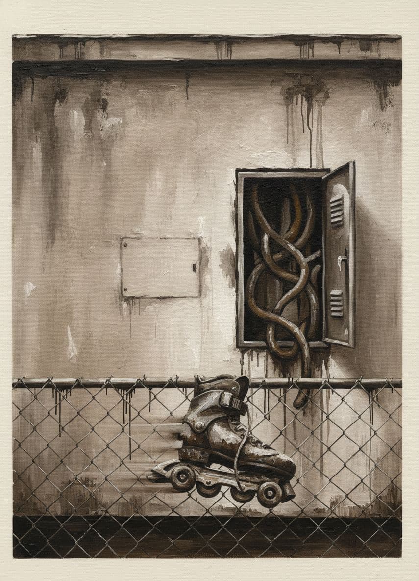 Tightening the Bolt — abstract work by Viktor Eklund — MODULAR · a one-of-a-kind original