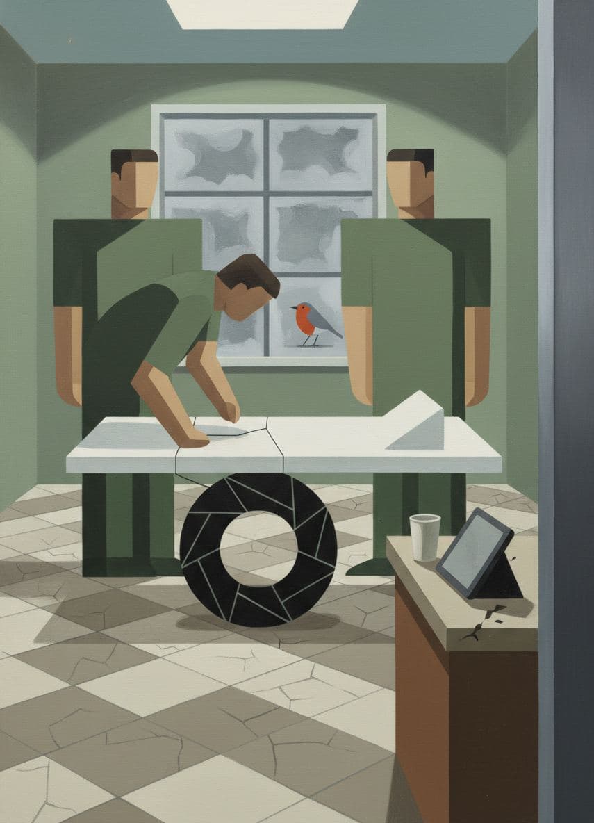 Tracing the New Tire — abstract work by Viktor Eklund — MODULAR · a one-of-a-kind original