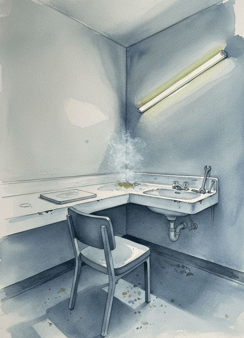 truck stop window reverie — painting by Rafał Zborowski — MODULAR · 13 × 18 cm limited edition of 10