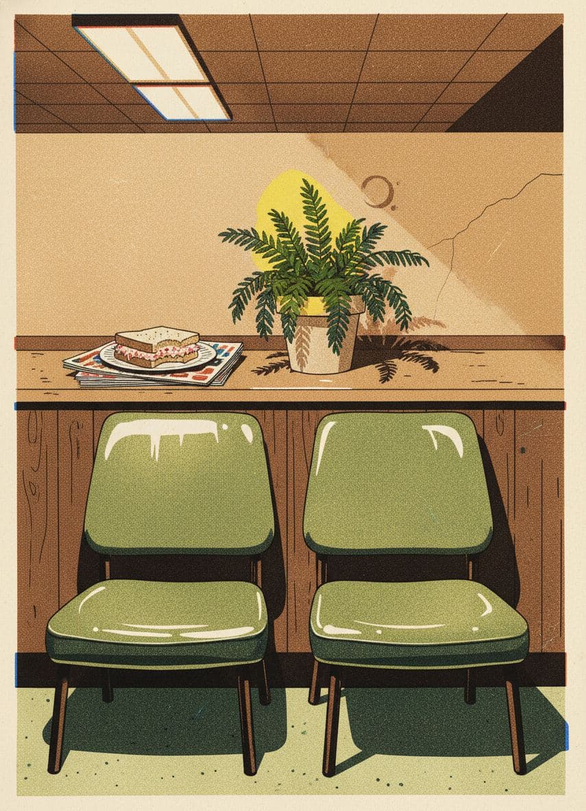 Turning the Page in Silence — print by Hilda Prosser — MODULAR · a one-of-a-kind original