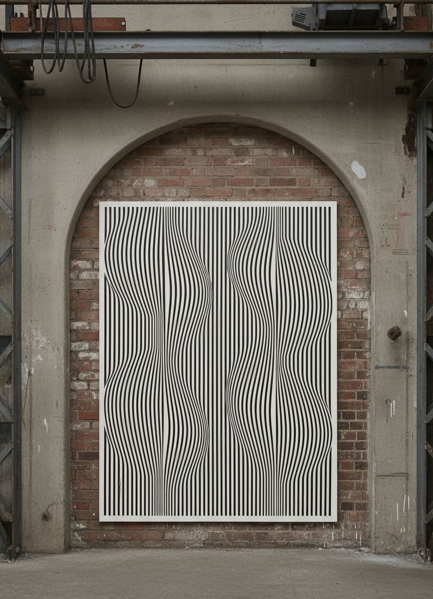 Uniform on a Mended Cot — abstract work by Stefan Tannhäuser — MODULAR · a one-of-a-kind original