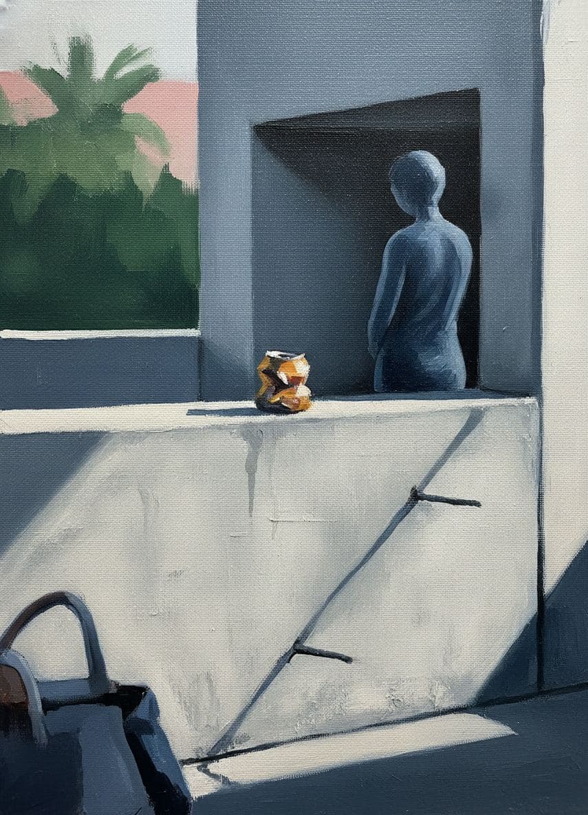 Untitled (Airport Alcove) — abstract work by Viktor Eklund — MODULAR · a one-of-a-kind original