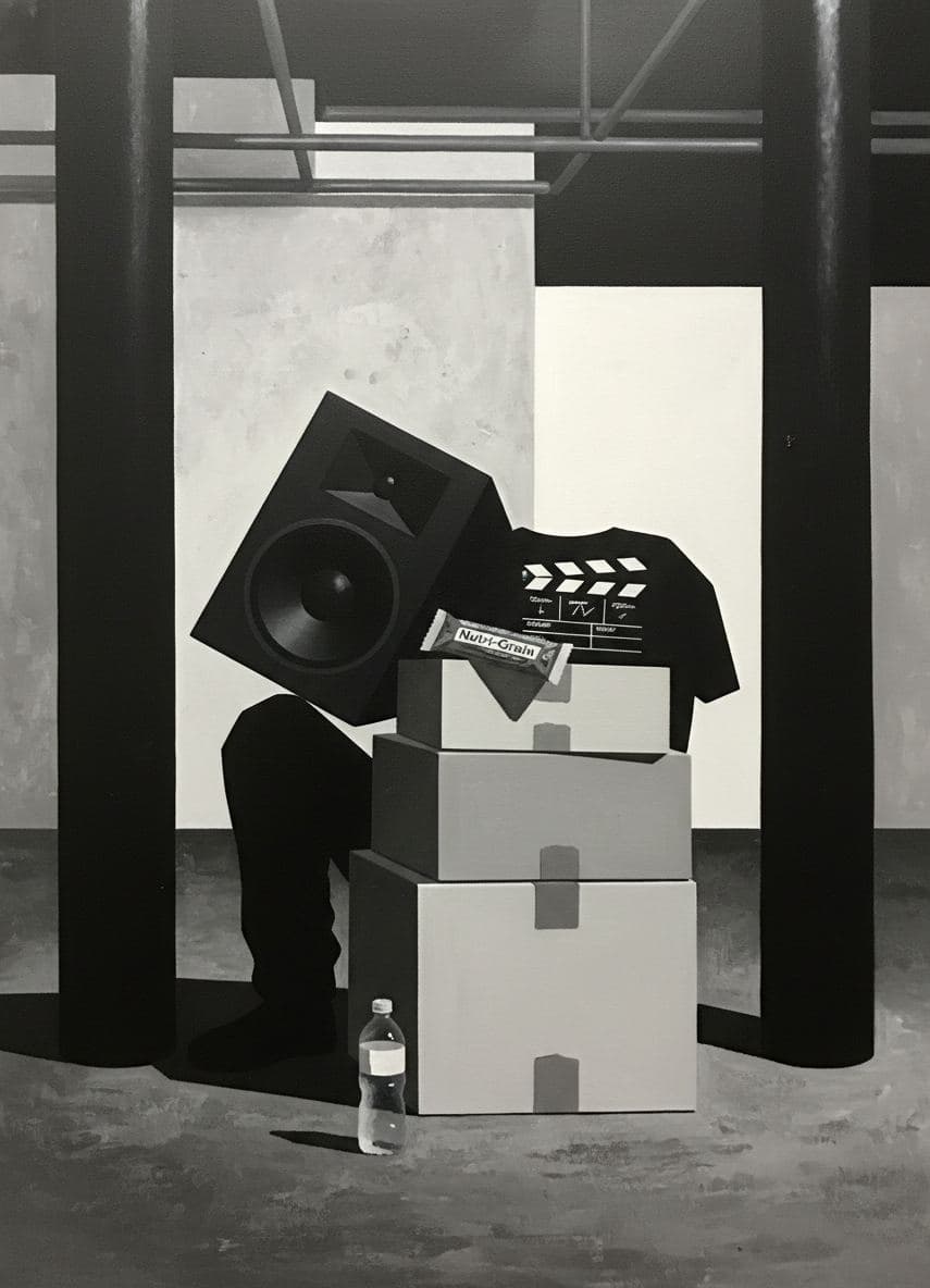 Untitled (Burbank Soundstage) — abstract work by Stefan Tannhäuser — MODULAR · a one-of-a-kind original