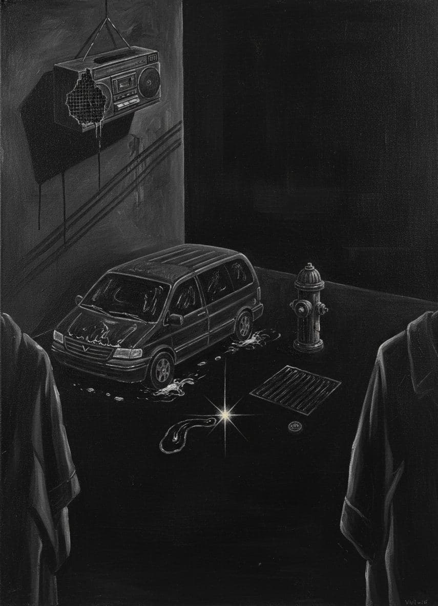 Untitled (Car Wash, Afternoon) — abstract work by Viktor Eklund — MODULAR · a one-of-a-kind original