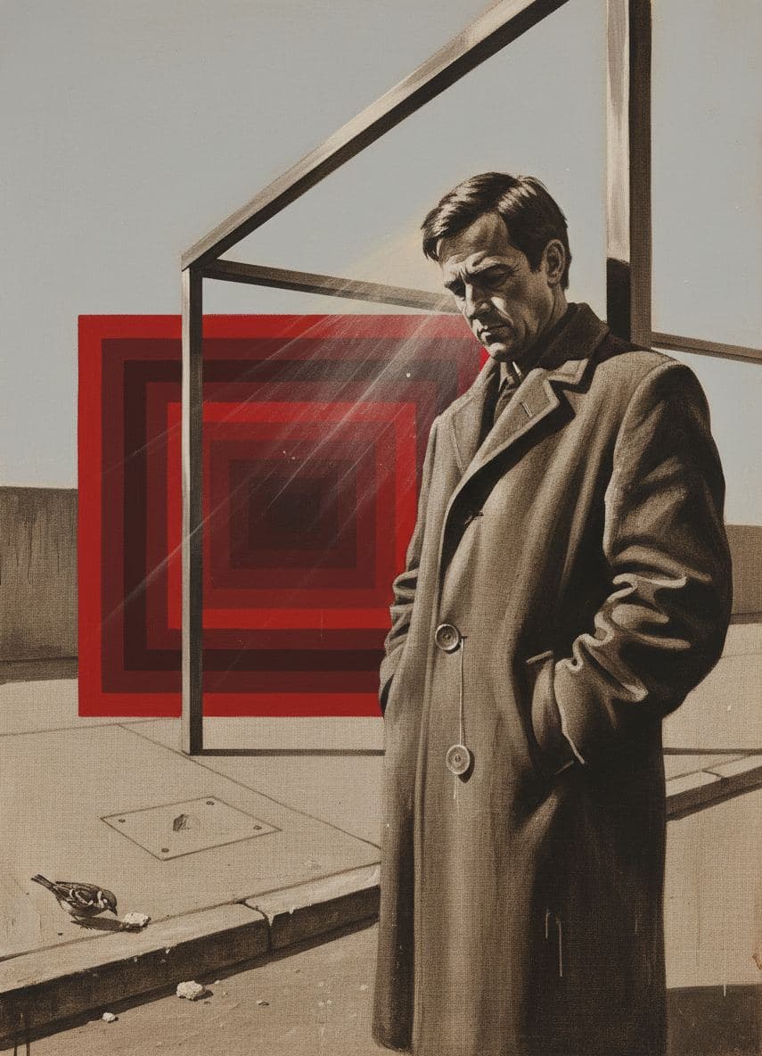 Untitled (City Bus Stop) — abstract work by Saskia Vandenberg — MODULAR · a one-of-a-kind original