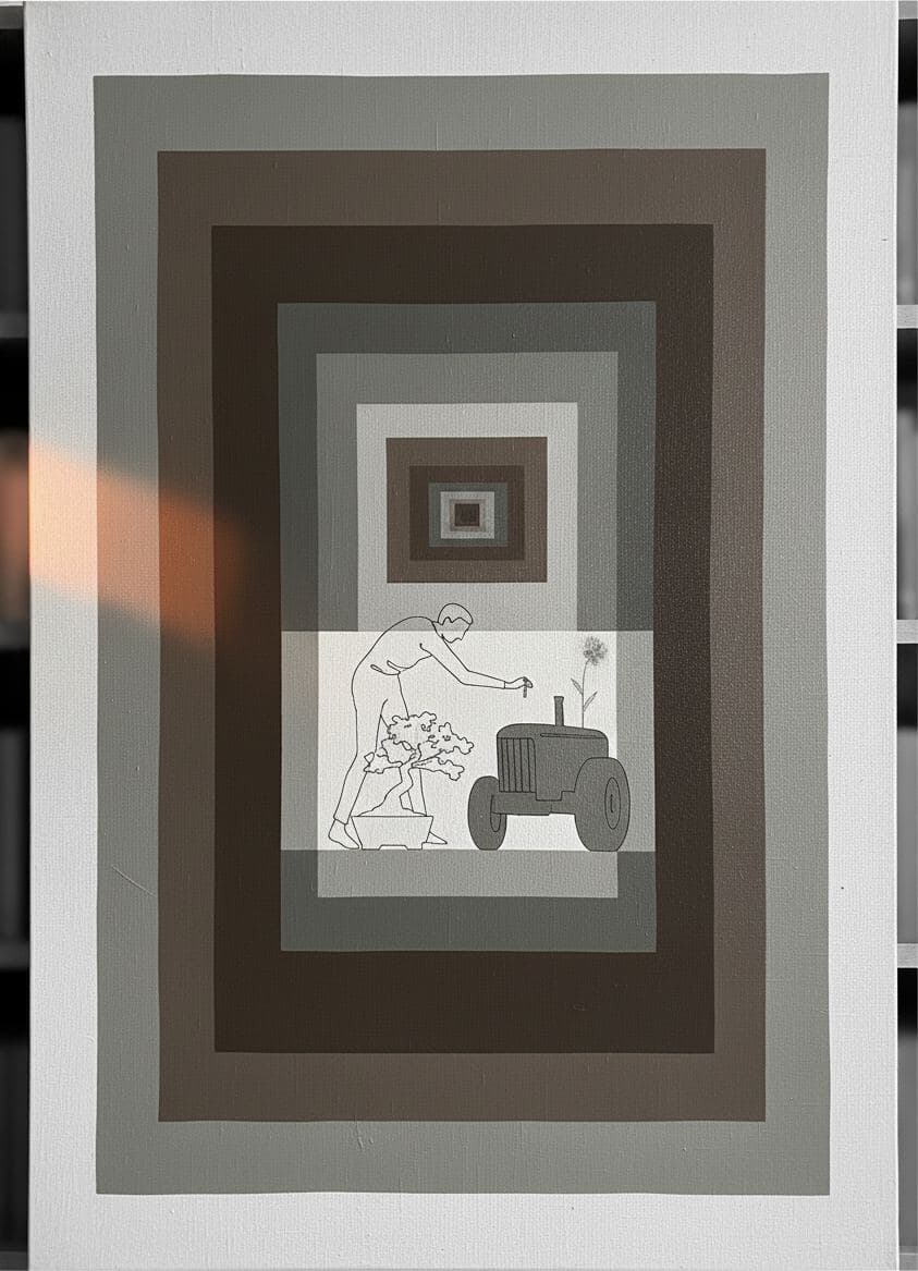Untitled (Community Garden) — abstract work by Saskia Vandenberg — MODULAR · a one-of-a-kind original