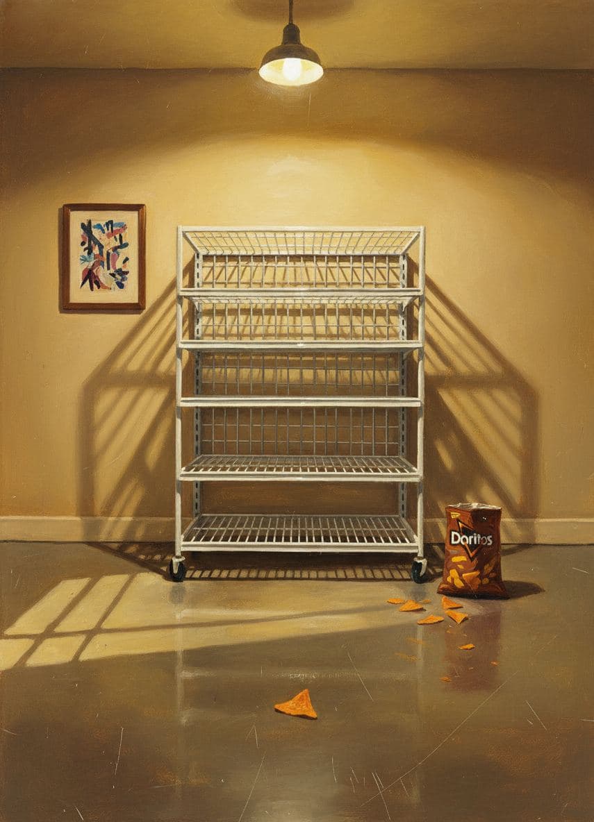 Untitled (Garage Shelf) — abstract work by Saskia Vandenberg — MODULAR · a one-of-a-kind original