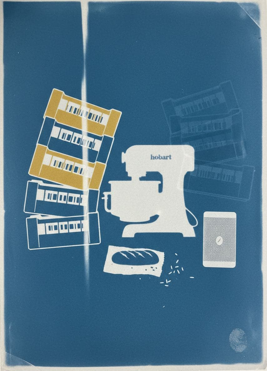 Untitled (Gràcia Bakery) — abstract work by Viktor Eklund — MODULAR · a one-of-a-kind original