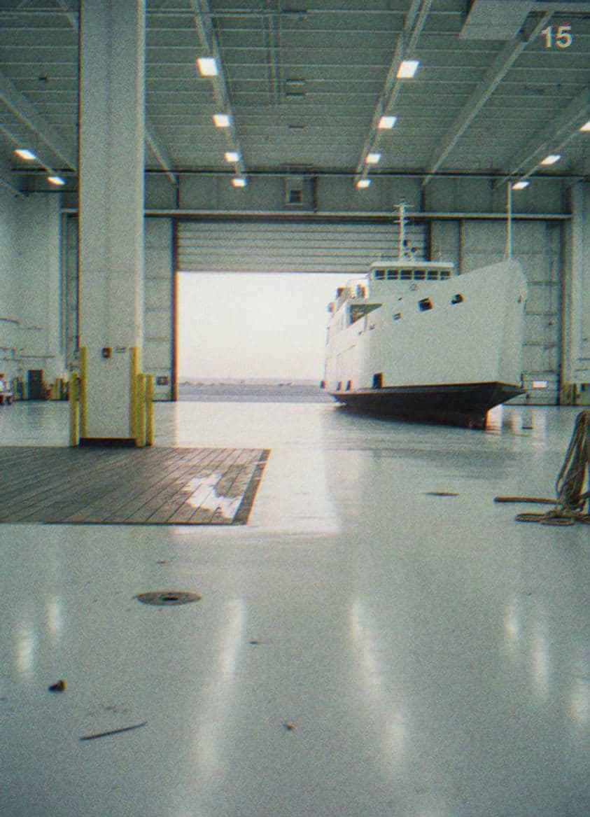 Untitled (Hangar, Early Dawn) — photograph by Nadia Vorholt — MODULAR · 13 × 18 cm limited edition of 10