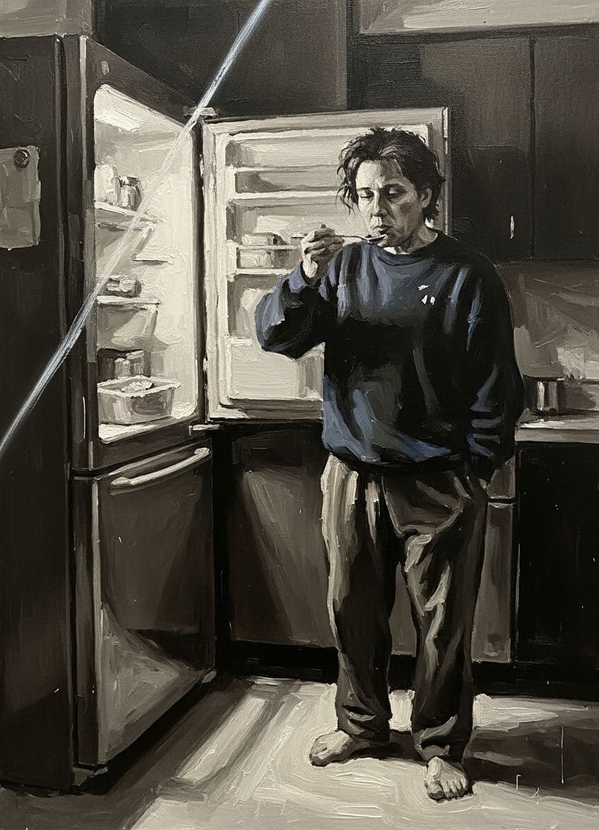 Untitled (Kitchen, 2 AM) — abstract work by Stefan Tannhäuser — MODULAR · a one-of-a-kind original