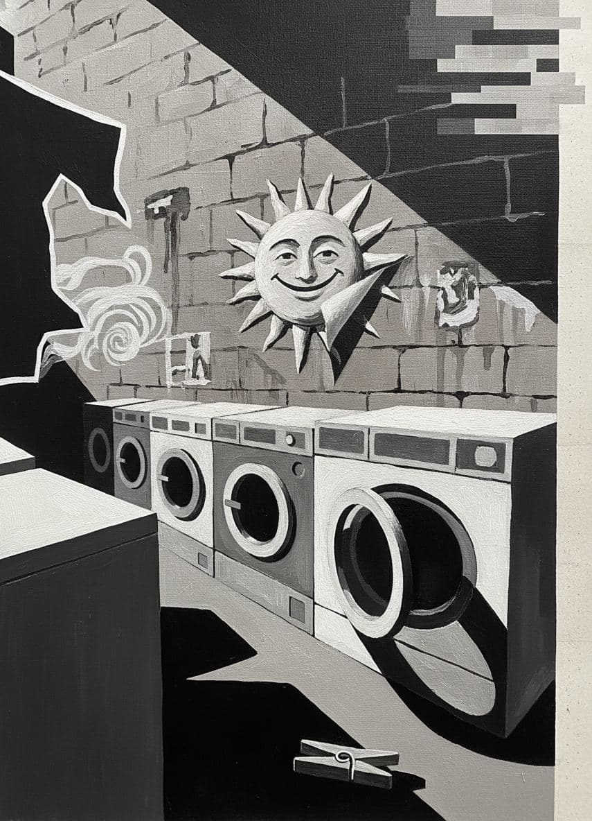 Untitled (Laundromat, Clay) — abstract work by Viktor Eklund — MODULAR · a one-of-a-kind original