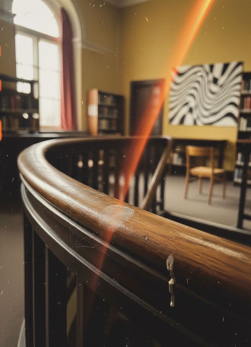 Untitled (Library Banister) — abstract work by Stefan Tannhäuser — MODULAR · a one-of-a-kind original