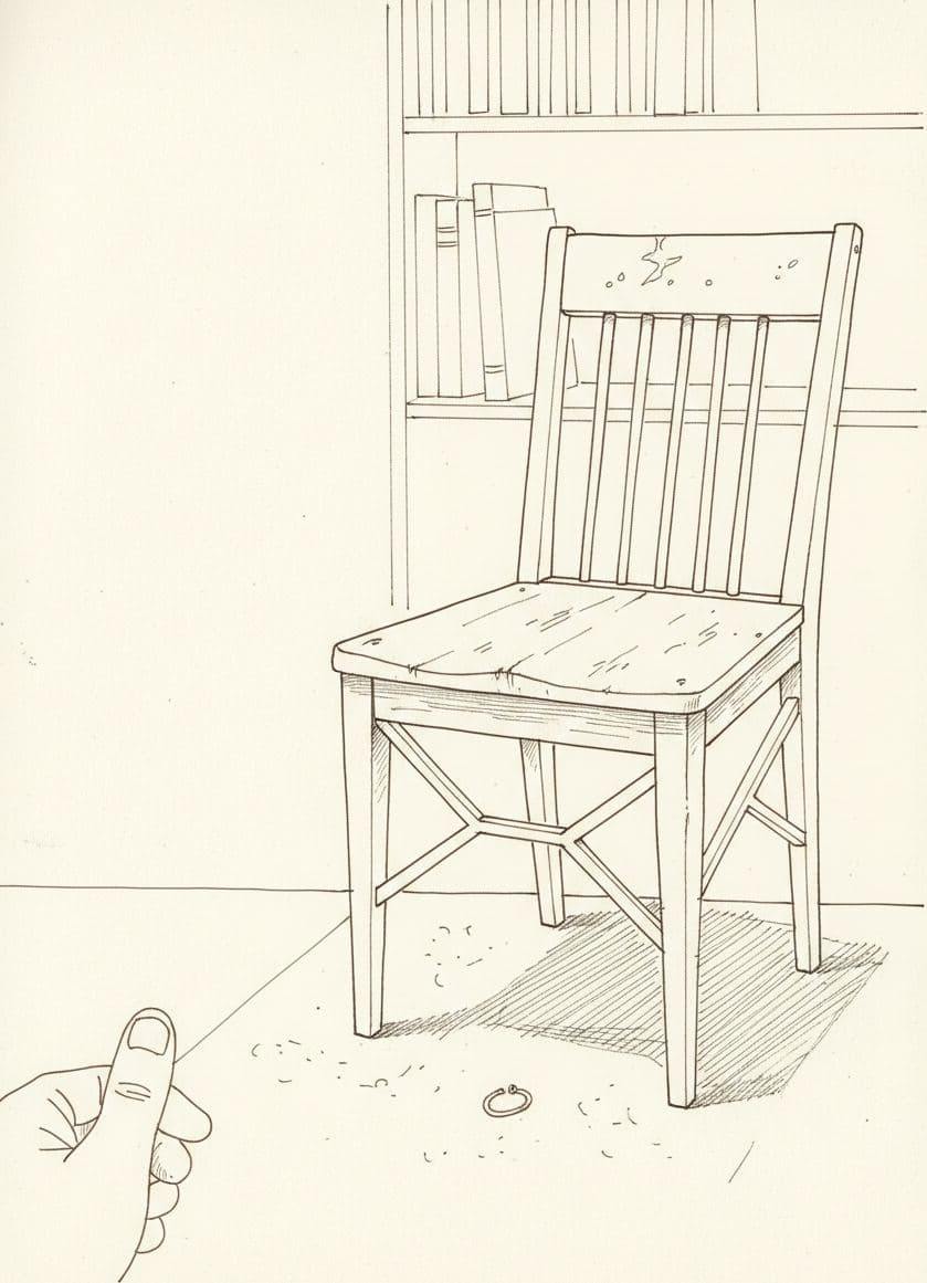 Untitled (Library Chair) — painting by Rafał Zborowski — MODULAR · a one-of-a-kind original