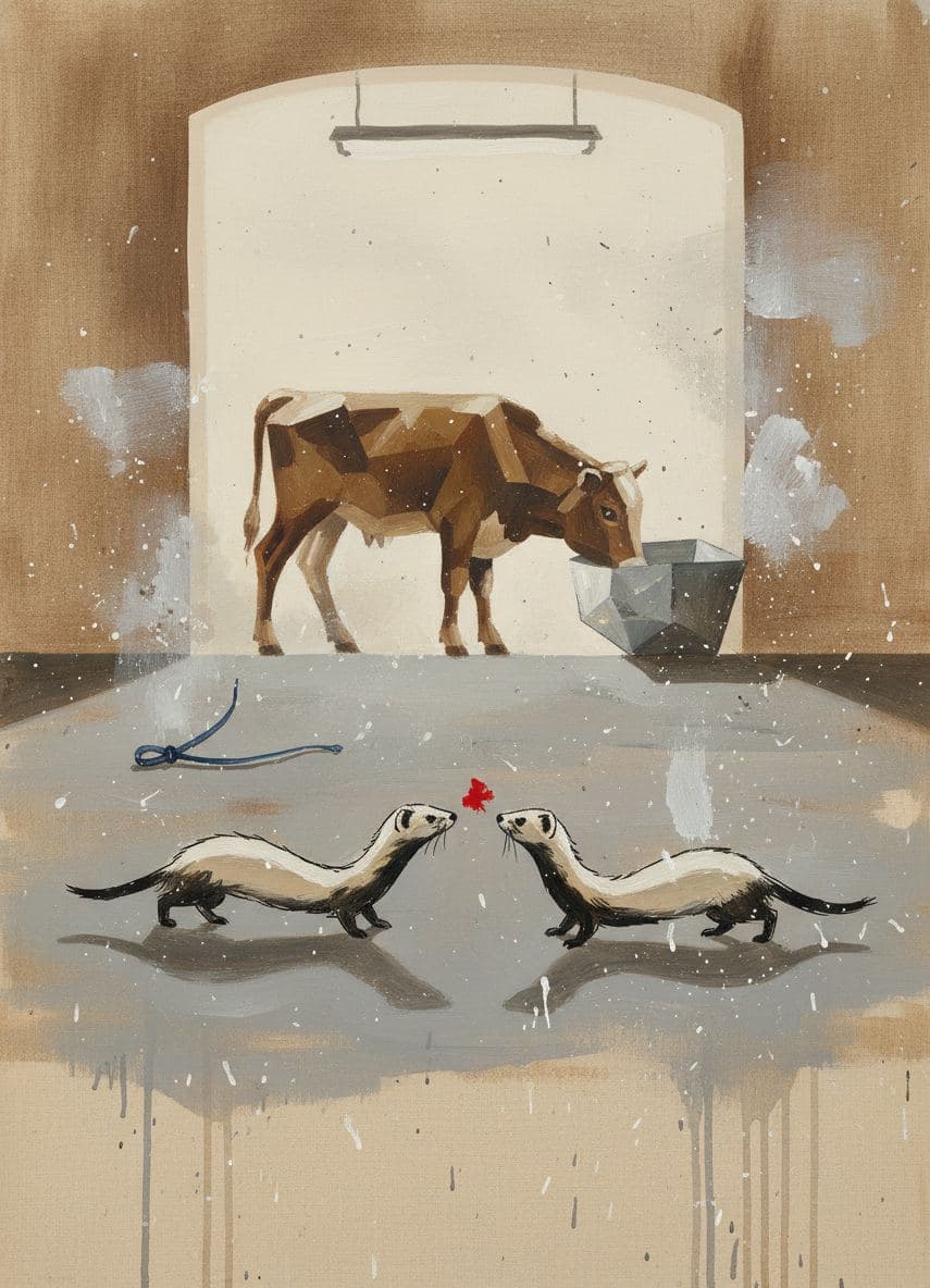 Untitled (Livestock Auction) — abstract work by Saskia Vandenberg — MODULAR · a one-of-a-kind original
