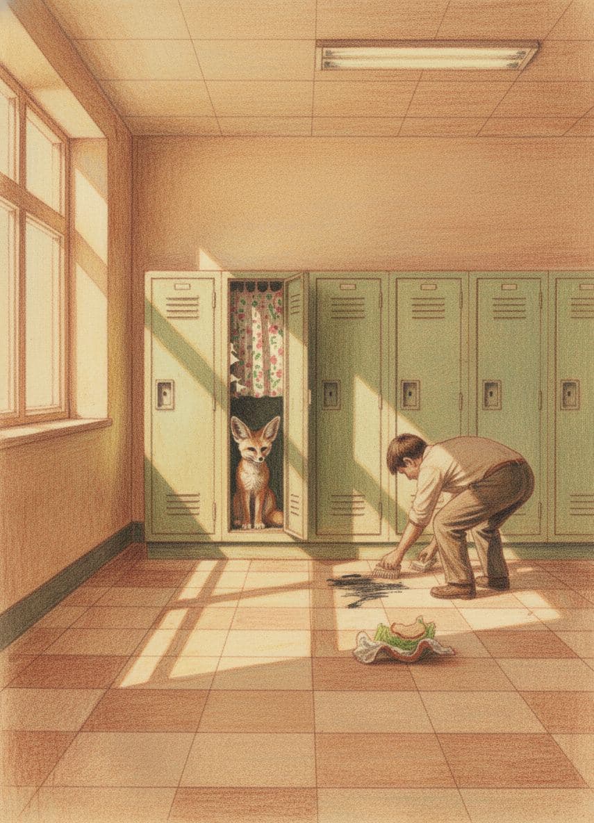 Untitled (Lunch Hour) — painting by Wenfeng Lu — MODULAR · a one-of-a-kind original