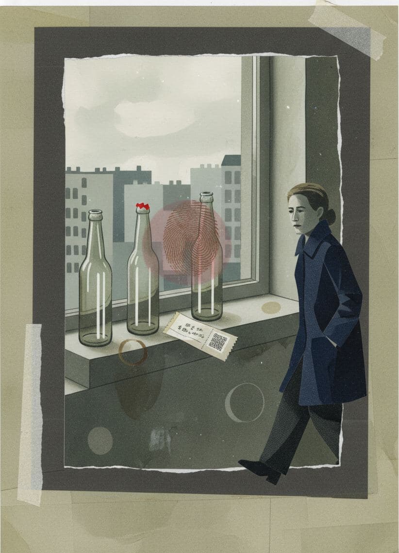Untitled (Moabit Ledge) — collage by Irmela Bechmann — MODULAR · a one-of-a-kind original