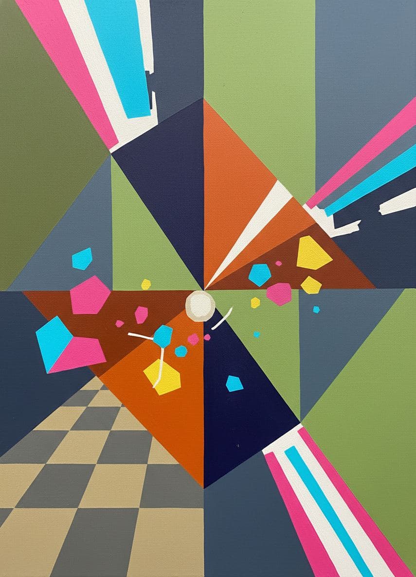 Untitled (Mop Closet Rind) — abstract work by Saskia Vandenberg — MODULAR · a one-of-a-kind original