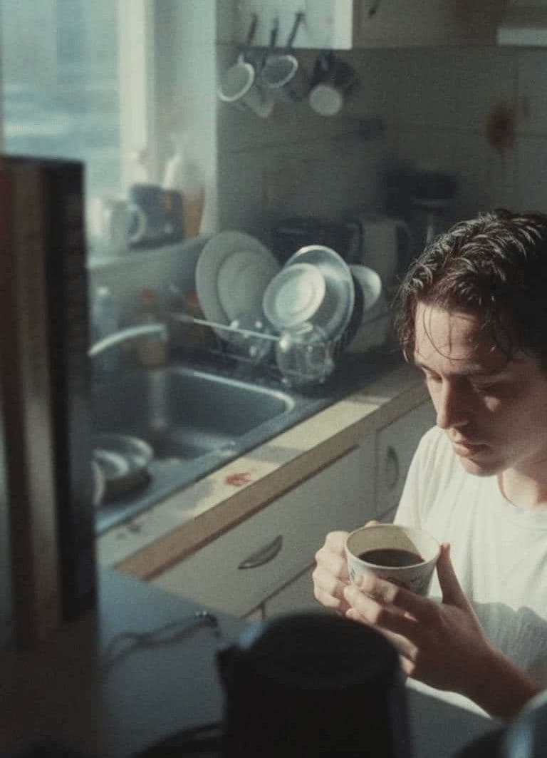 Untitled (Morning Coffee) — photograph by Elena Volkova — MODULAR · 13 × 18 cm limited edition of 10