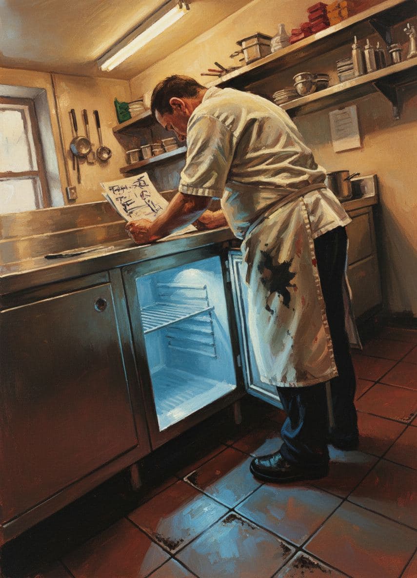 Untitled (Motel Kitchen) — abstract work by Stefan Tannhäuser — MODULAR · a one-of-a-kind original