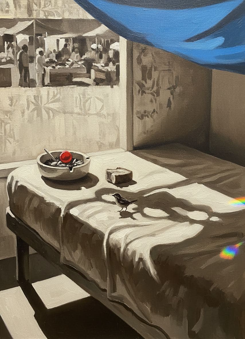 Untitled (Motor Lodge) — abstract work by Saskia Vandenberg — MODULAR · a one-of-a-kind original