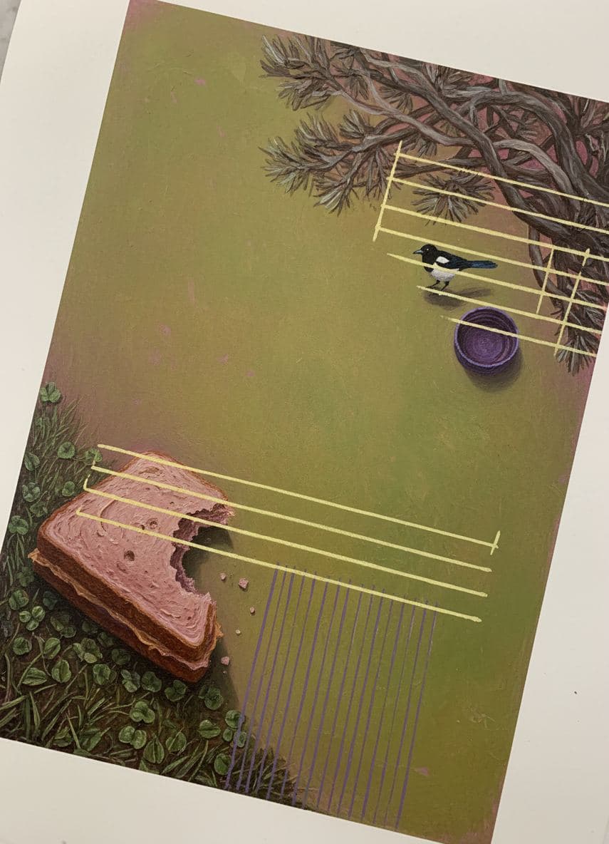 Untitled (Ninth Fairway) — abstract work by Saskia Vandenberg — MODULAR · a one-of-a-kind original