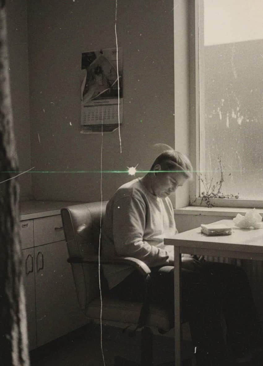 Untitled (Office Break Room) — photograph by Inés Corral — MODULAR · 13 × 18 cm limited edition of 10