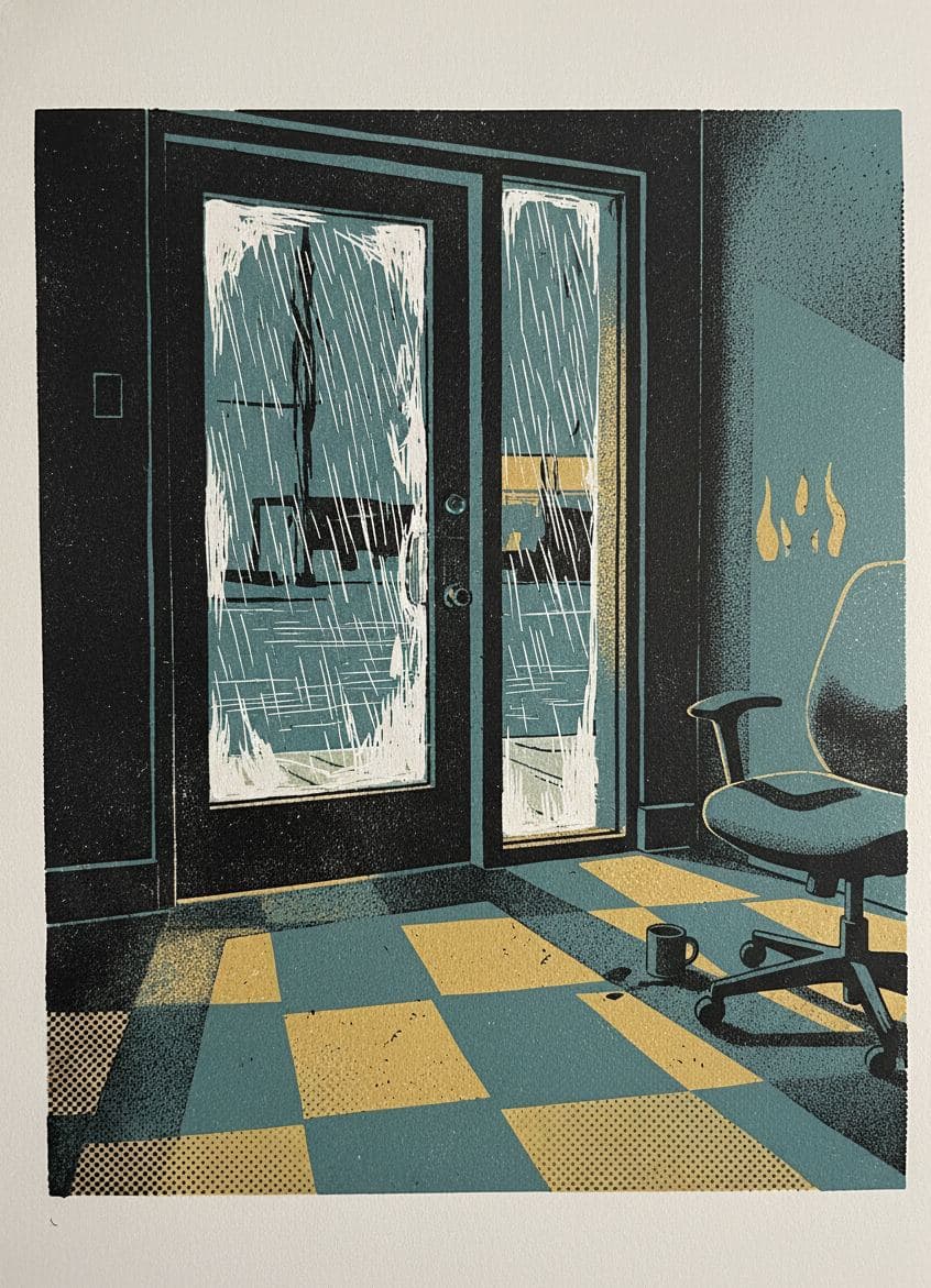 Untitled (Office Lobby) — print by Yuko Shimizu-Tachibana — MODULAR · a one-of-a-kind original