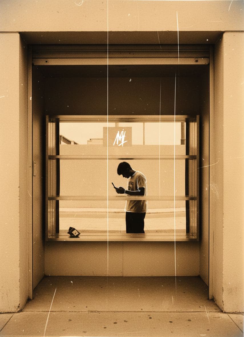 Untitled (Pager Store) — abstract work by Viktor Eklund — MODULAR · a one-of-a-kind original