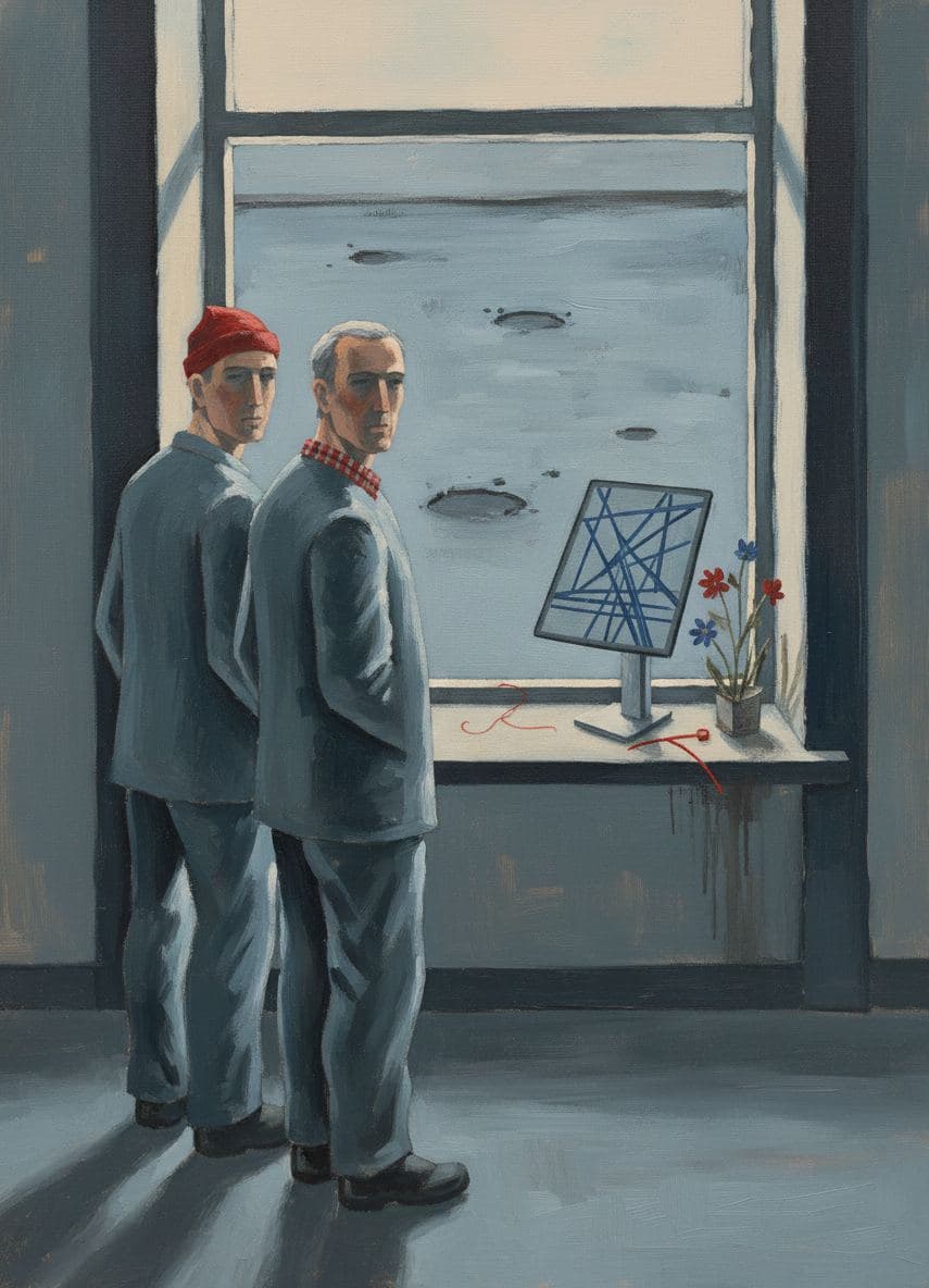Untitled (Parish Hall, Sunday) — abstract work by Viktor Eklund — MODULAR · a one-of-a-kind original