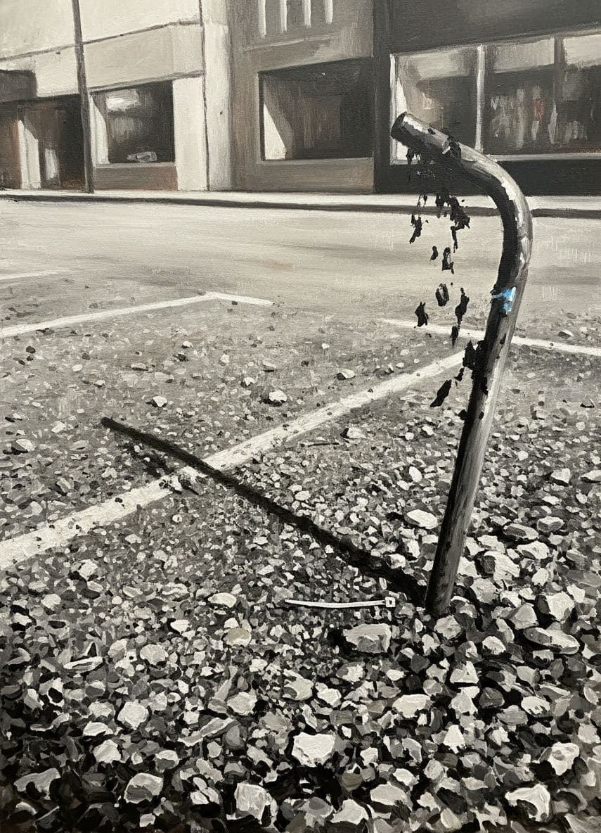 Untitled (Parking Lot Gravel) — abstract work by Viktor Eklund — MODULAR · a one-of-a-kind original