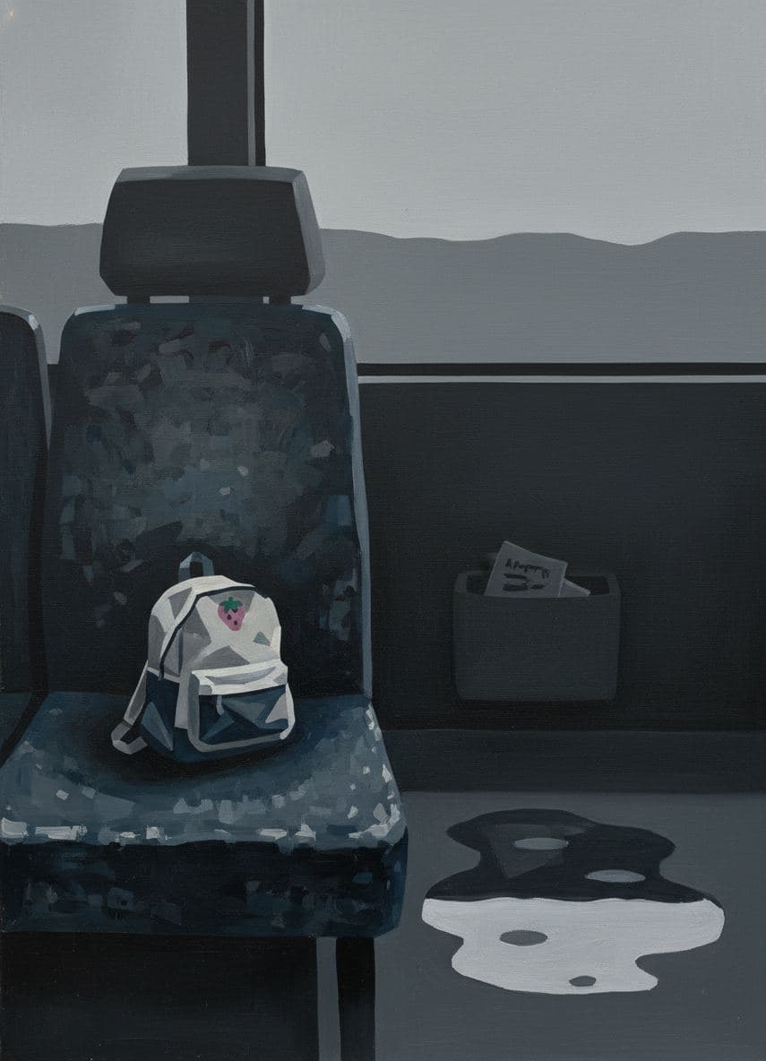 Untitled (Route 1 Bus) — abstract work by Saskia Vandenberg — MODULAR · a one-of-a-kind original