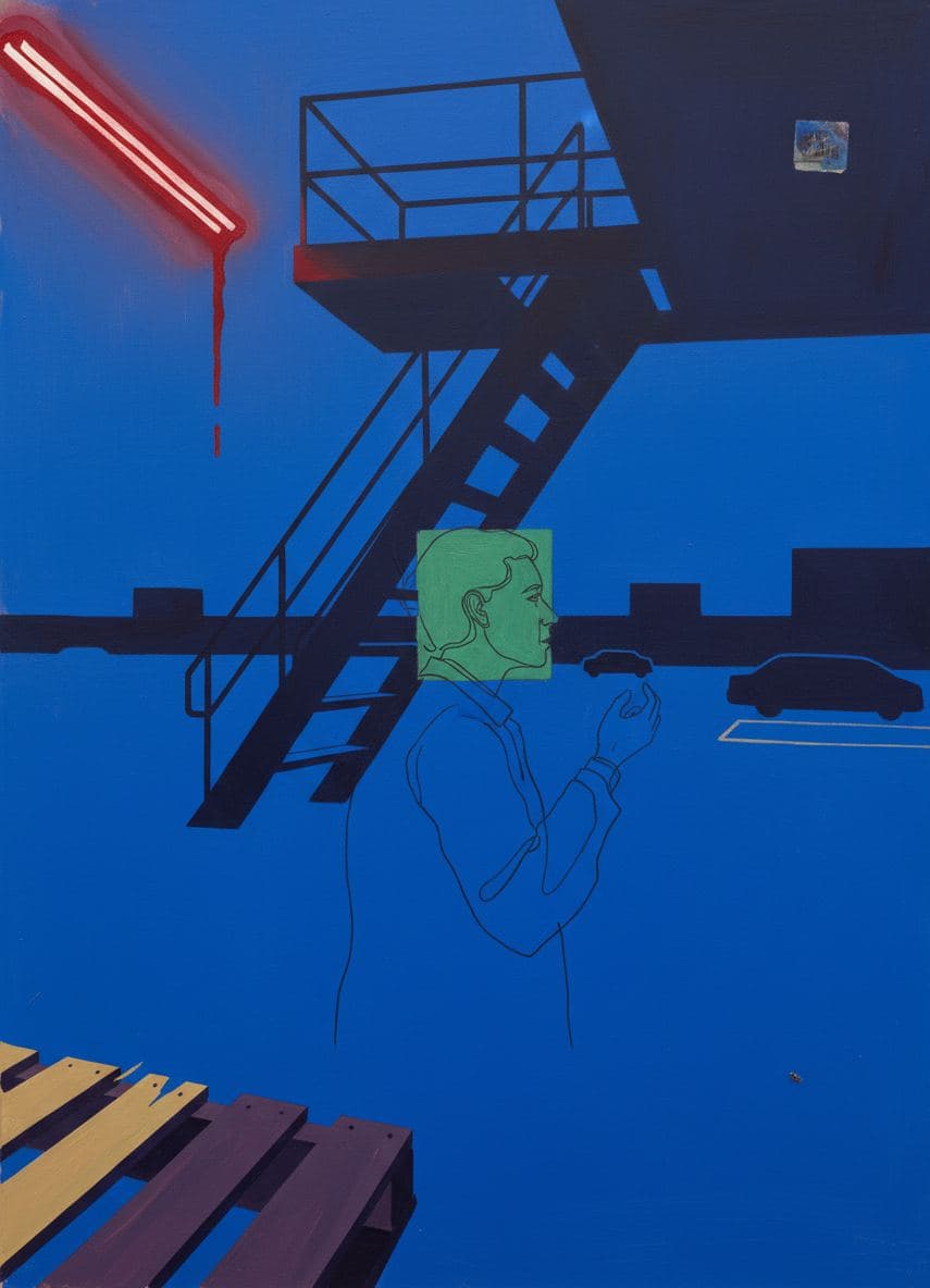 Untitled (Service Alley) — abstract work by Saskia Vandenberg — MODULAR · a one-of-a-kind original