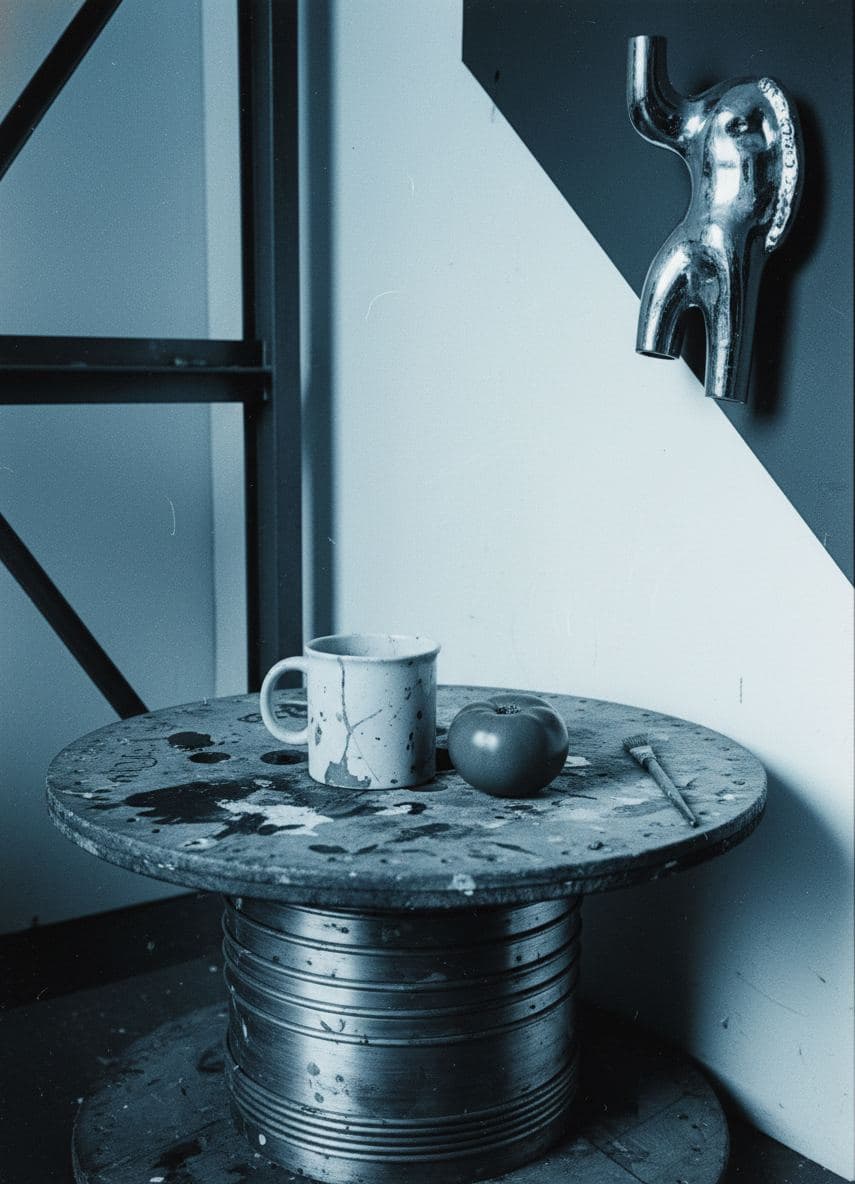 Untitled (Studio Spool) — abstract work by Stefan Tannhäuser — MODULAR · a one-of-a-kind original