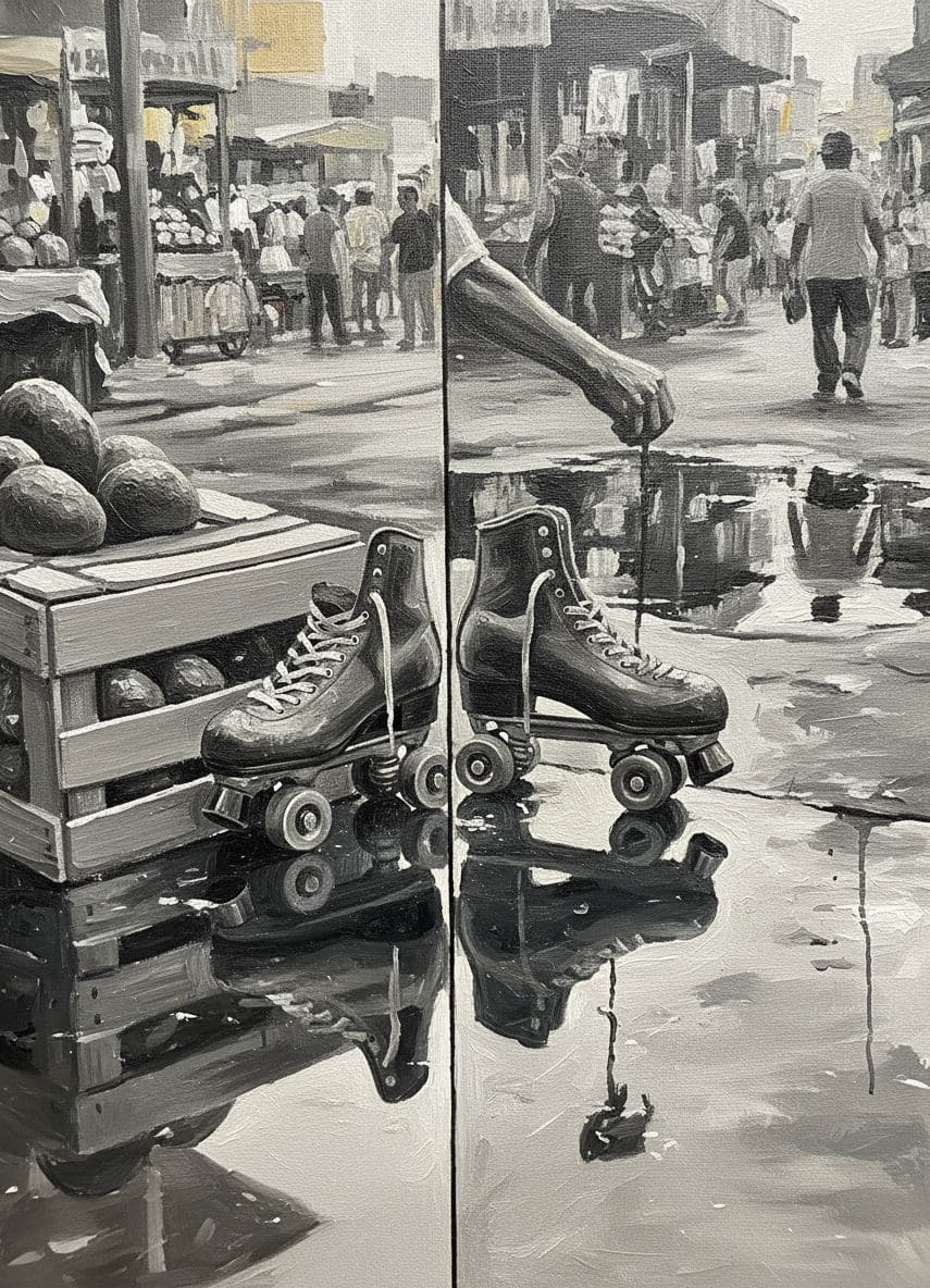 Untitled (Tepito Market) — abstract work by Stefan Tannhäuser — MODULAR · a one-of-a-kind original