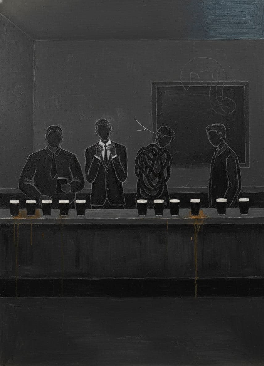 Untitled (The Deserted Pub) — abstract work by Saskia Vandenberg — MODULAR · a one-of-a-kind original