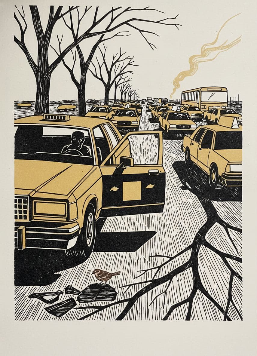 Untitled (Three-Lane Avenue) — print by Irmela Bechmann — MODULAR · a one-of-a-kind original