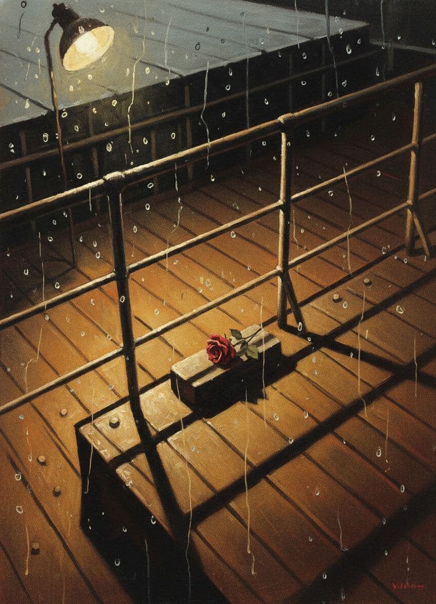 Untitled (Top Deck, Twilight) — abstract work by Viktor Eklund — MODULAR · a one-of-a-kind original