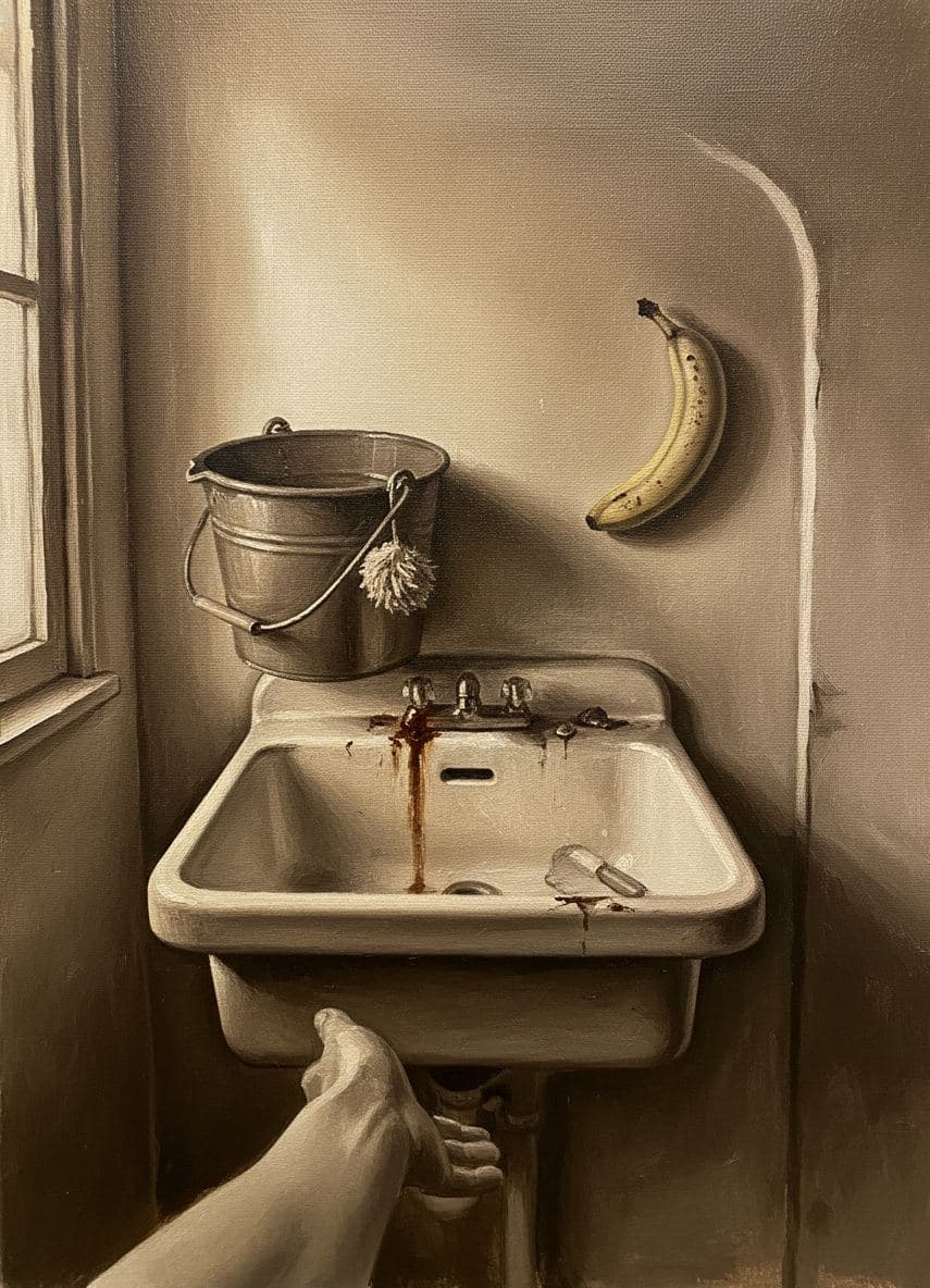 Untitled (Utility Closet) — abstract work by Saskia Vandenberg — MODULAR · a one-of-a-kind original