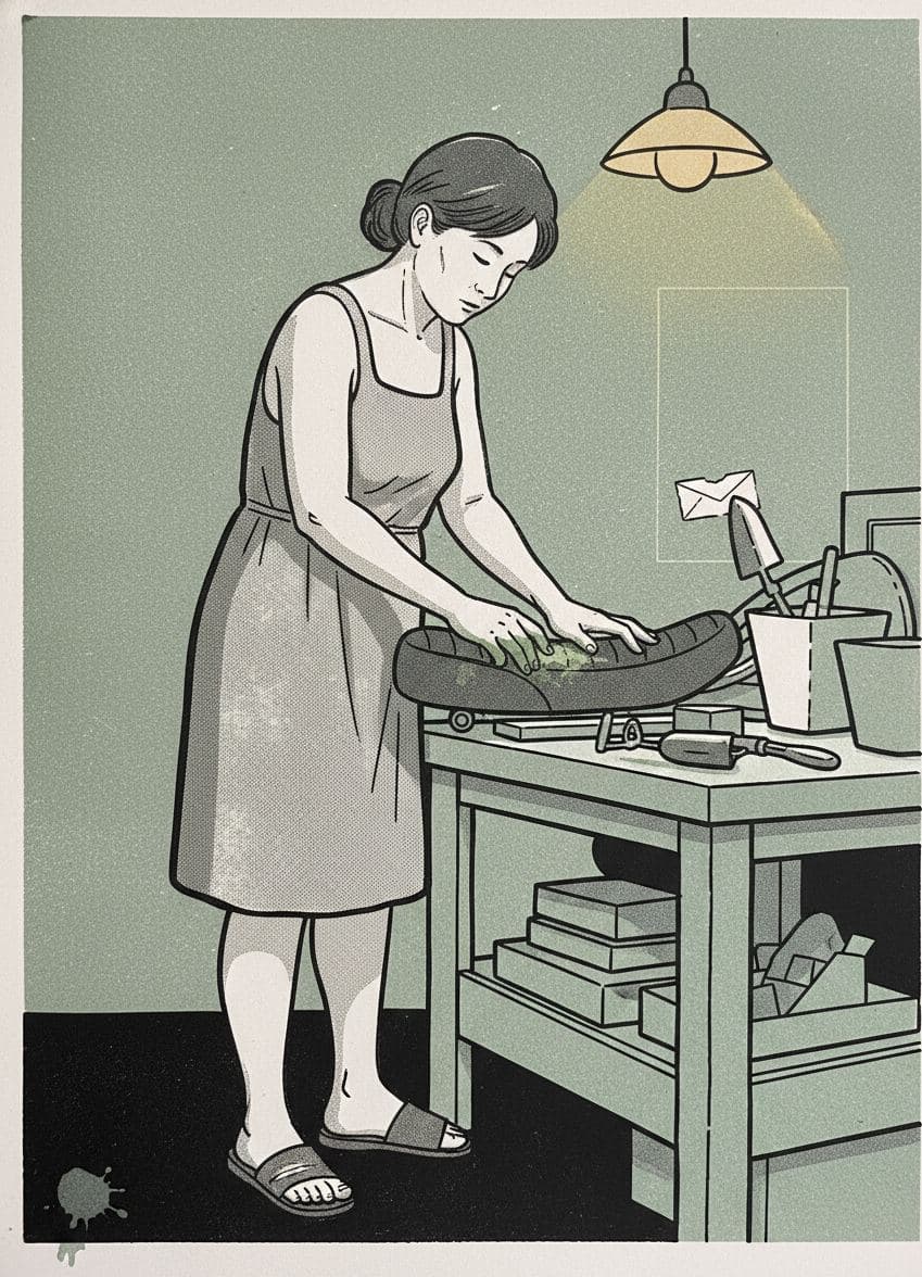 Utility Room Dust — print by Yuko Shimizu-Tachibana — MODULAR · a one-of-a-kind original